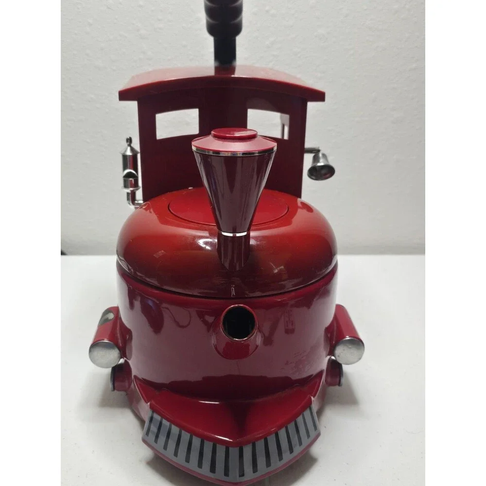 Kamenstein Tea Kettle Red Locomotive, Train Engine Tea Kettle Wheels Turn 12